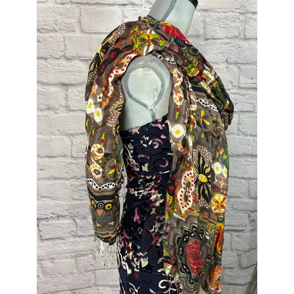 Feathers by Tolani Silk Scarf/Wrap